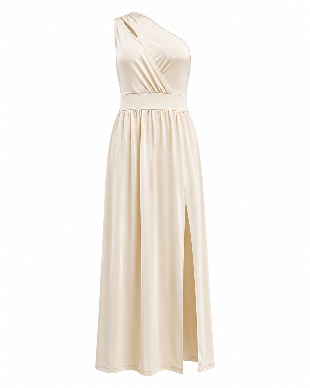 Women's One-Shoulder Maxi Cocktail Dress with Slit (7)