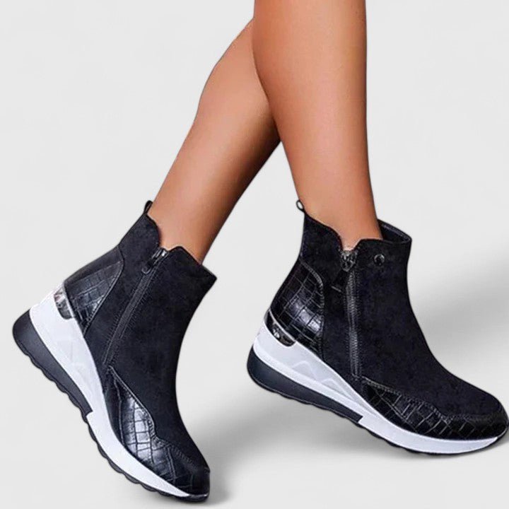 Women's Orthopedic Ankle Boots with Wedge Heel (5)