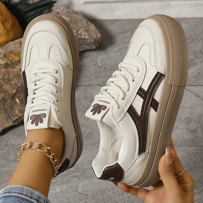 Women's Orthopedic Comfort Sneaker in Brown