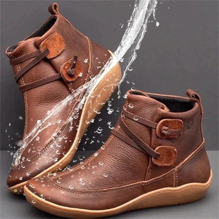 Women's Orthopedic Everyday Comfort Boots in Brown