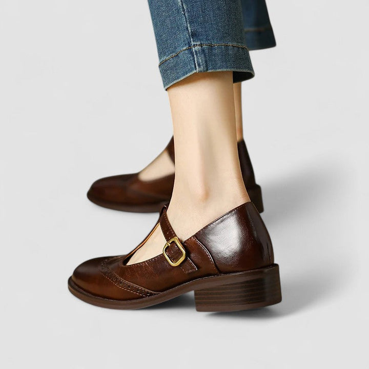 Women's Orthopedic Mary Jane Shoes in Brown