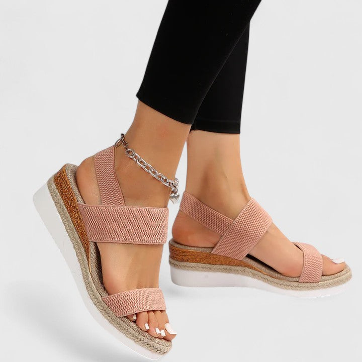 Women's Orthopedic Platform Sandal for Summer in Pink