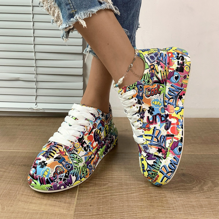 Women's Orthopedic Sneaker with Graphic Print