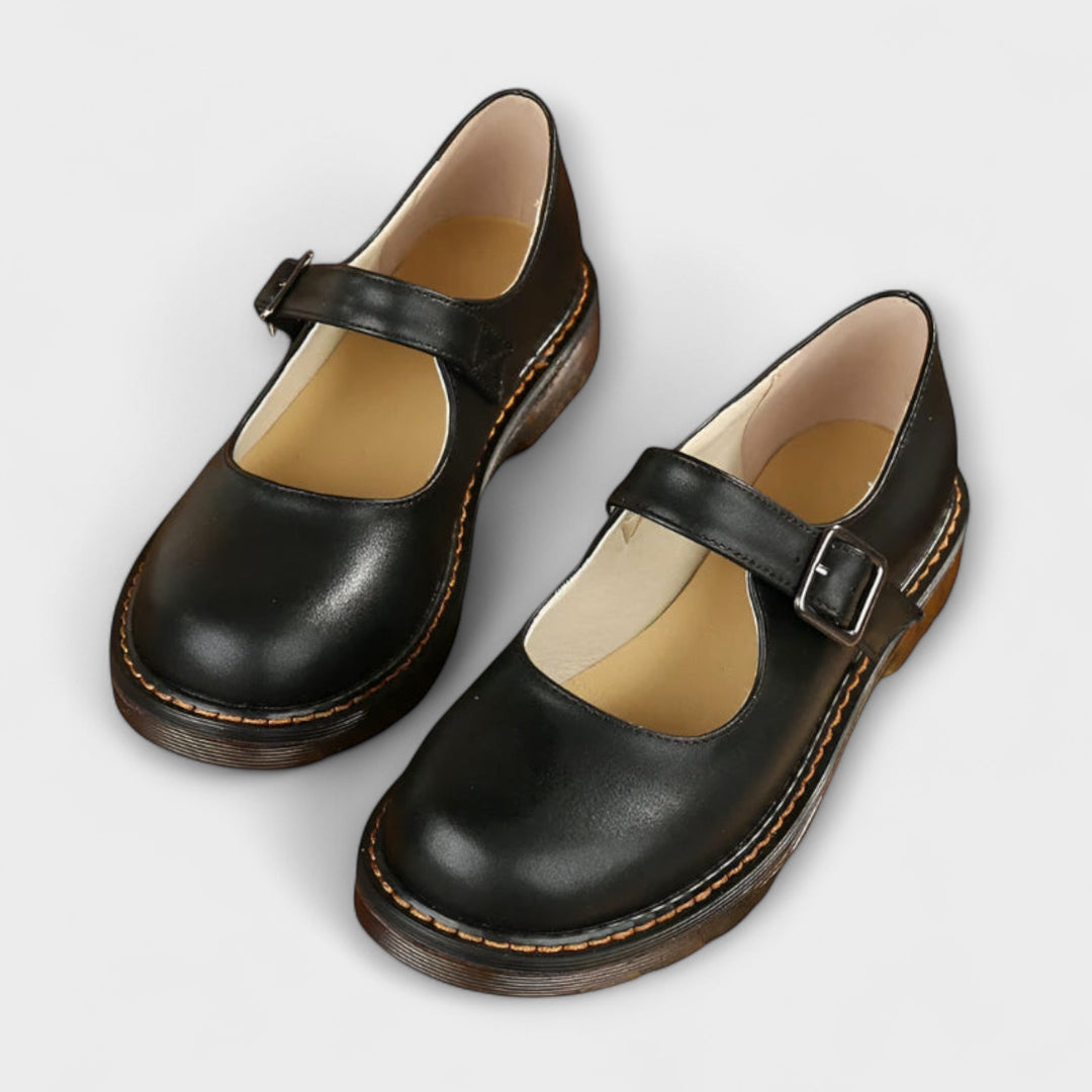 Women's Orthopedic Vintage Mary Janes in Black