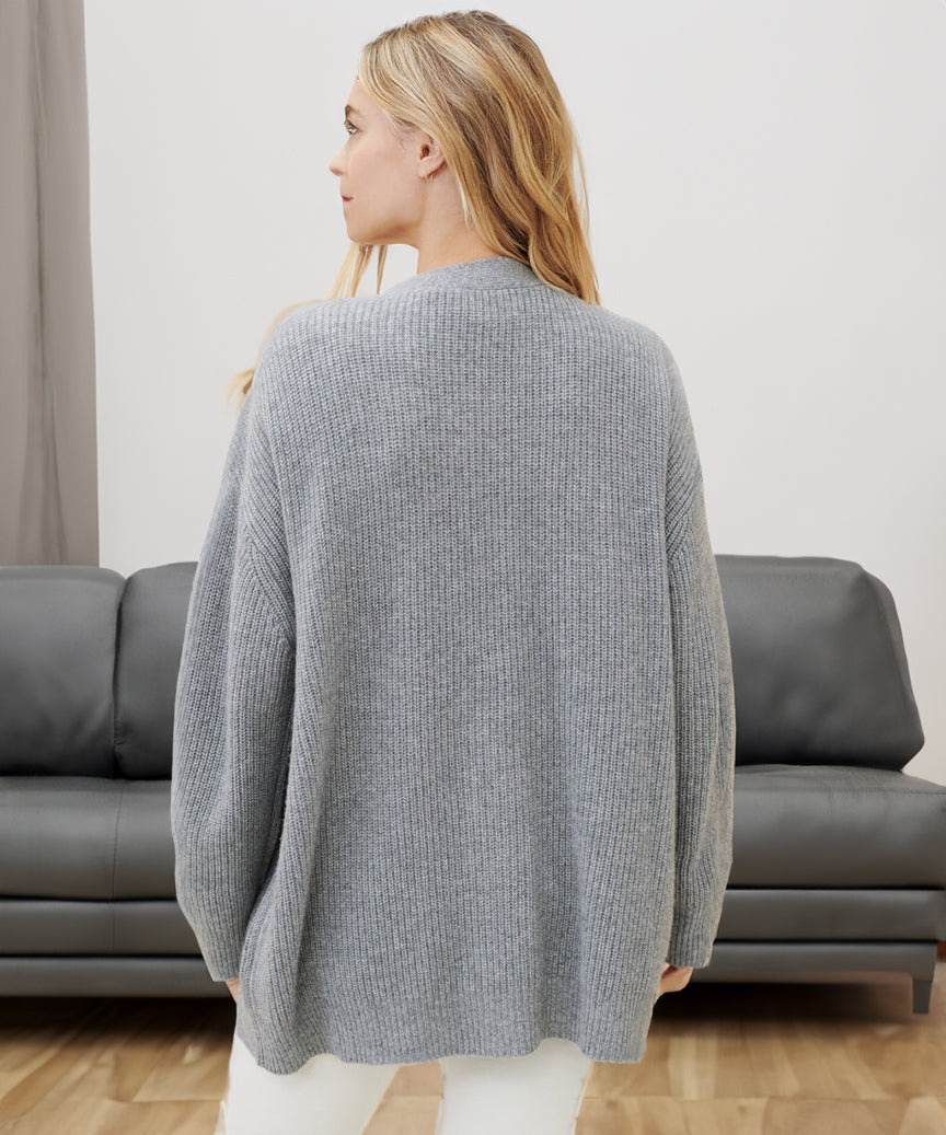 Women's Oversized Cardigan in Chunky Knit (10)