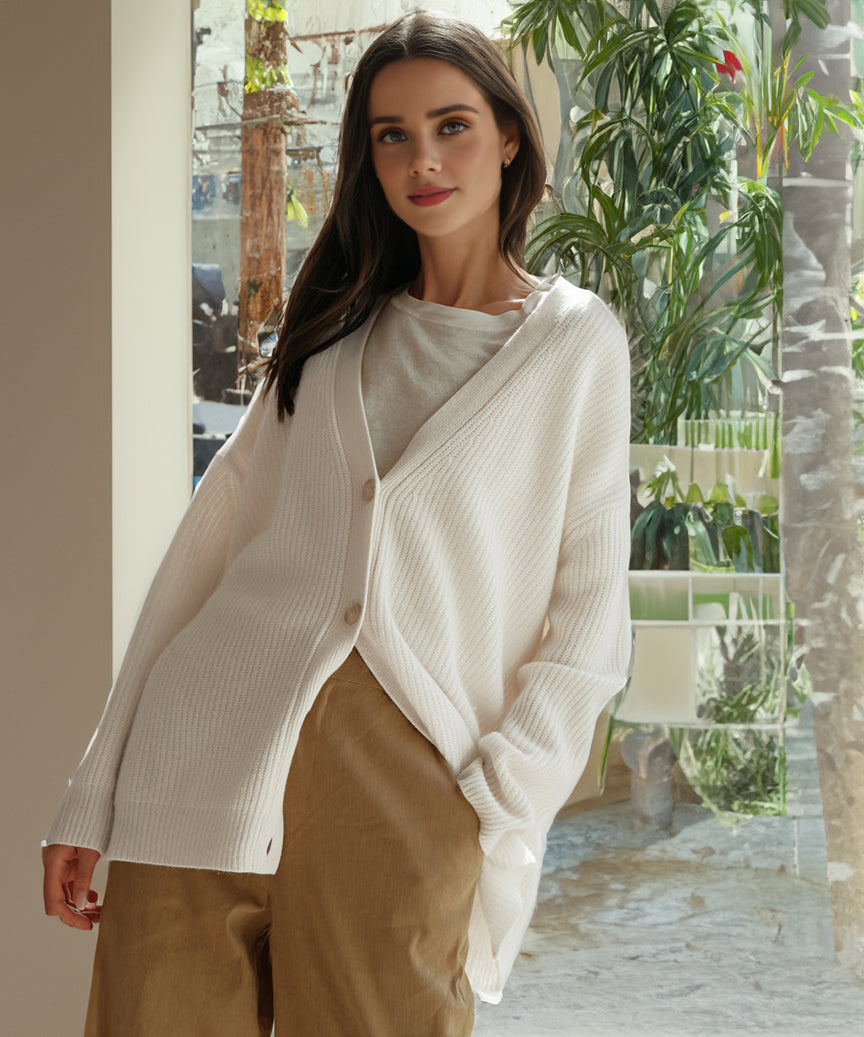 Women's Oversized Cardigan in Chunky Knit (14)