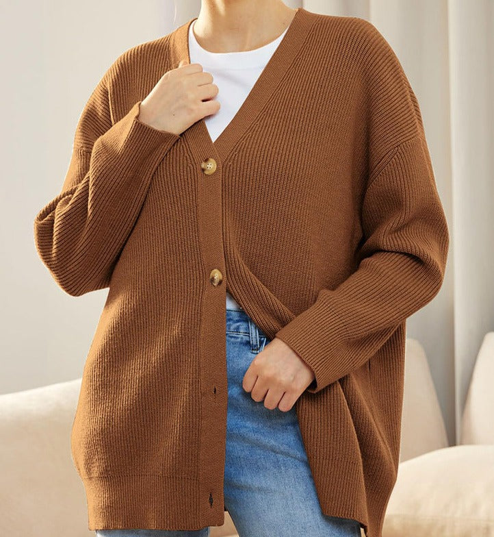 Women's Oversized Cardigan in Chunky Knit (20)