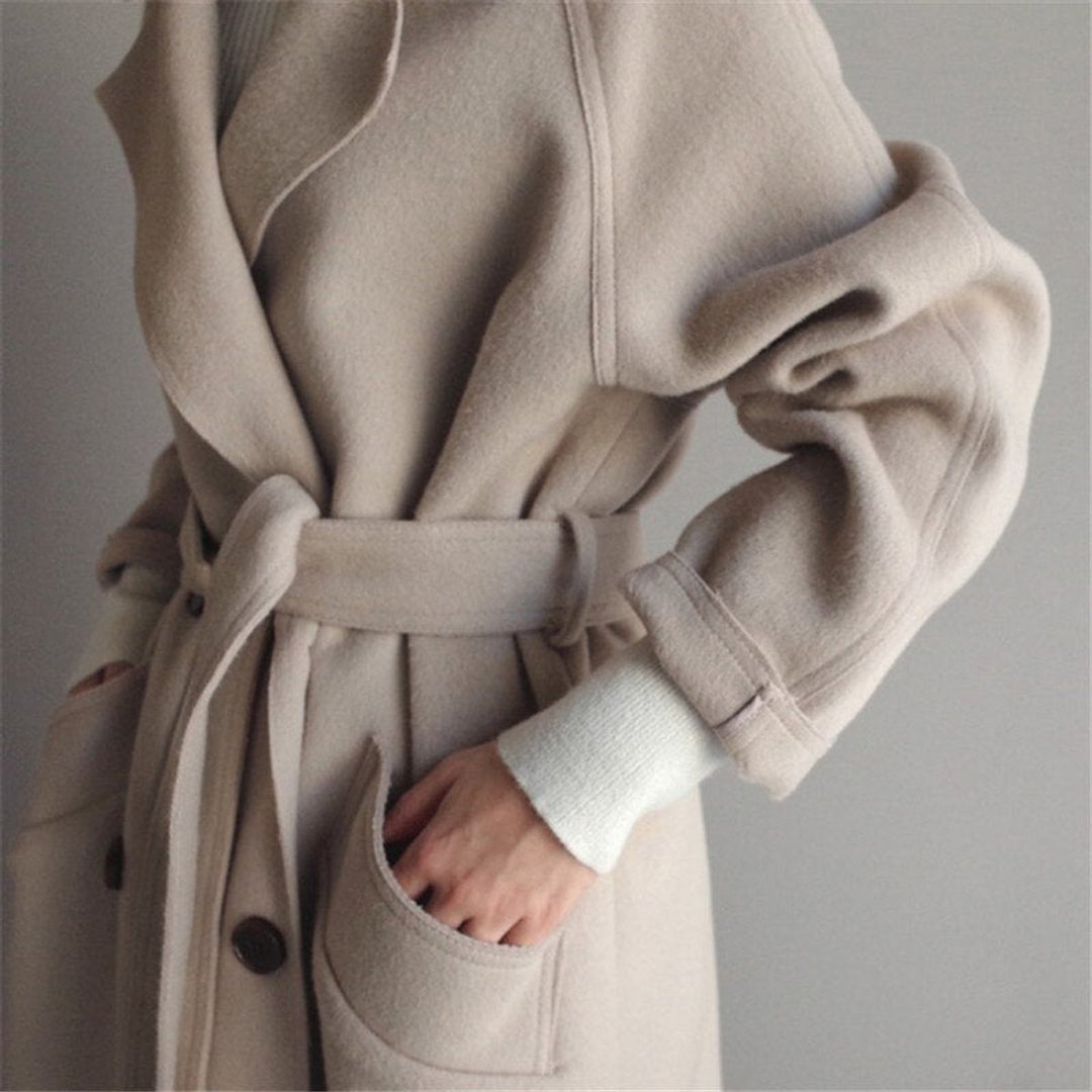 Women's Oversized Cashmere Blend Maxi Coat (2)