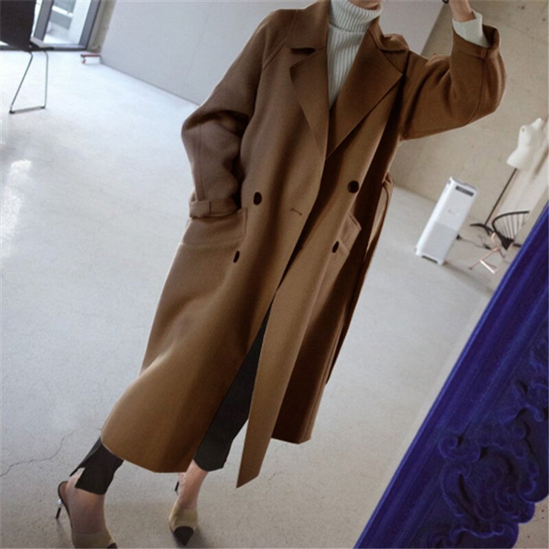 Women's Oversized Cashmere Blend Maxi Coat (3)