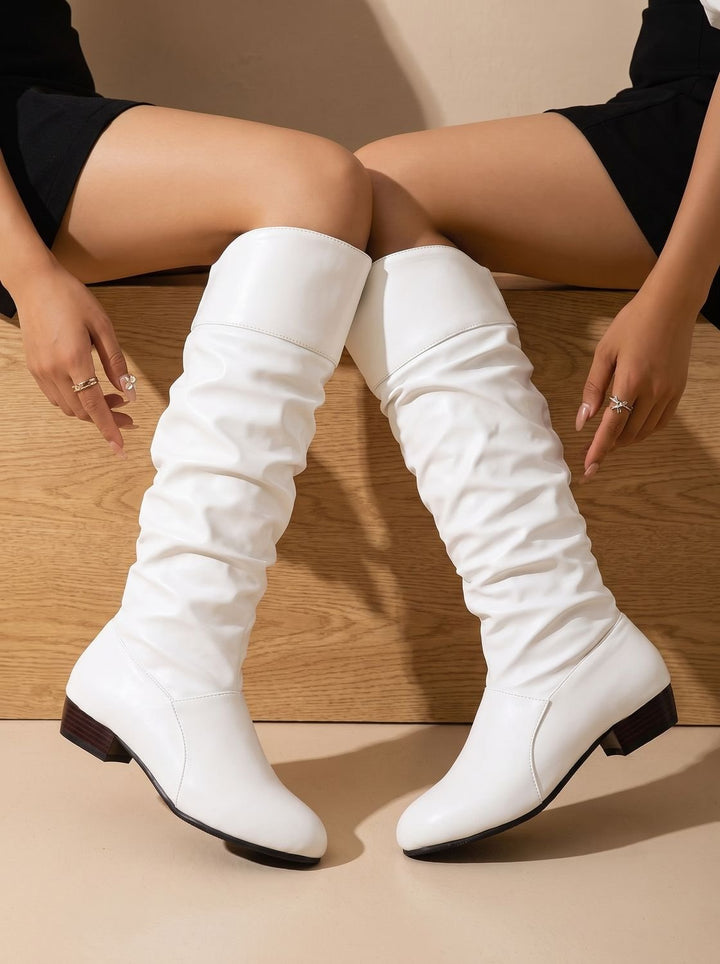 Women's Pointed-Toe Pull-On Knee High Boots (10)