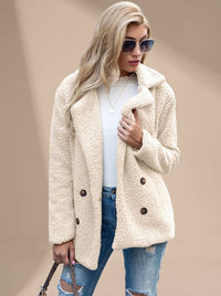 Beatrice | Women's Puffer Coat with Button-Front Revers Collar
