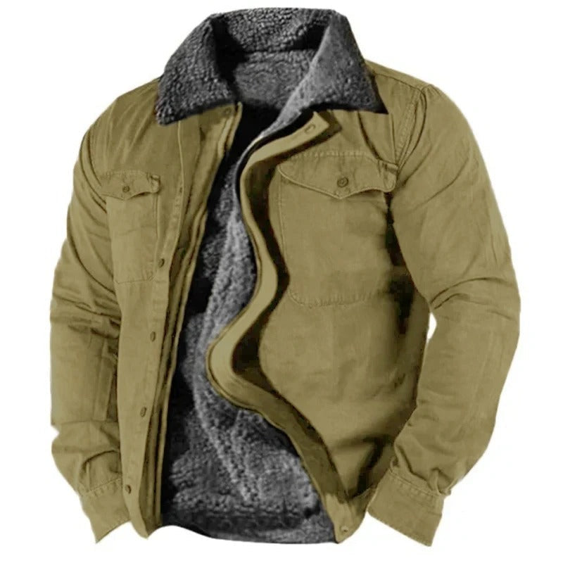 Women's Puffer Jacket in Western Style in Green