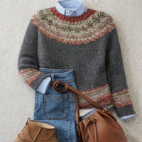 Grace | Women's Relaxed Fair Isle Jumper Dress