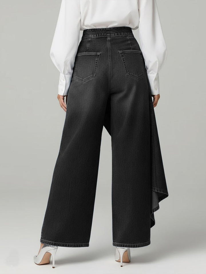 Women's Relaxed Fit Wide Leg Jeans (6)