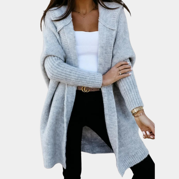 Women's Relaxed Hooded Knit Cardigan