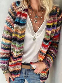 Grace | Women's Relaxed Printed Striped Jacket