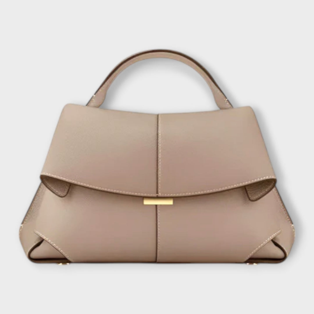 Women's Roomy Leather Tote Bag for Everyday in Beige