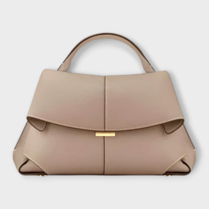 Women's Roomy Leather Tote Bag for Everyday in Beige