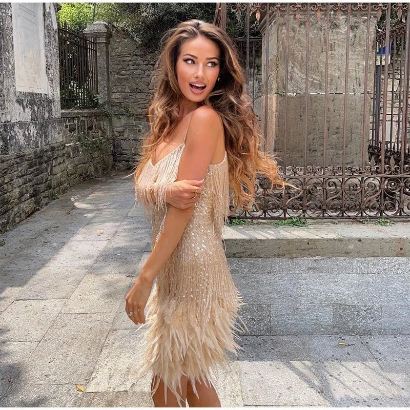 Women's Sequin Dress for Evening Celebrations