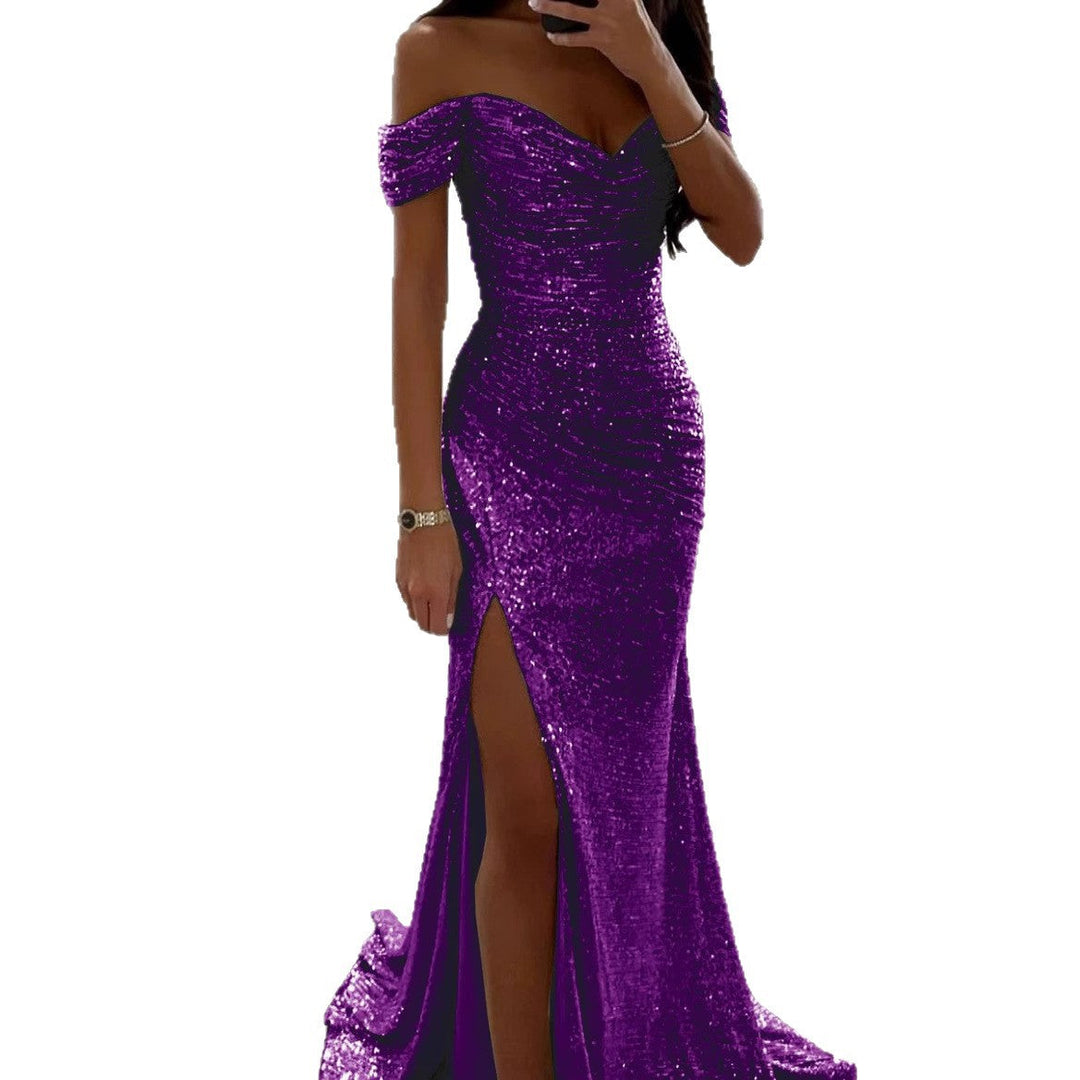 Women's Shimmering Wedding Guest Dress (10)