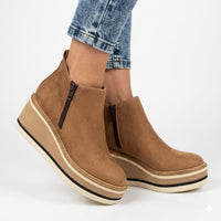 Rosie | Women's Side Zip Suede Ankle Boots