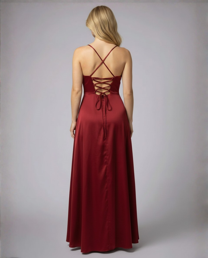 Women's Silk Maxi Dress for Wedding Guests (3)