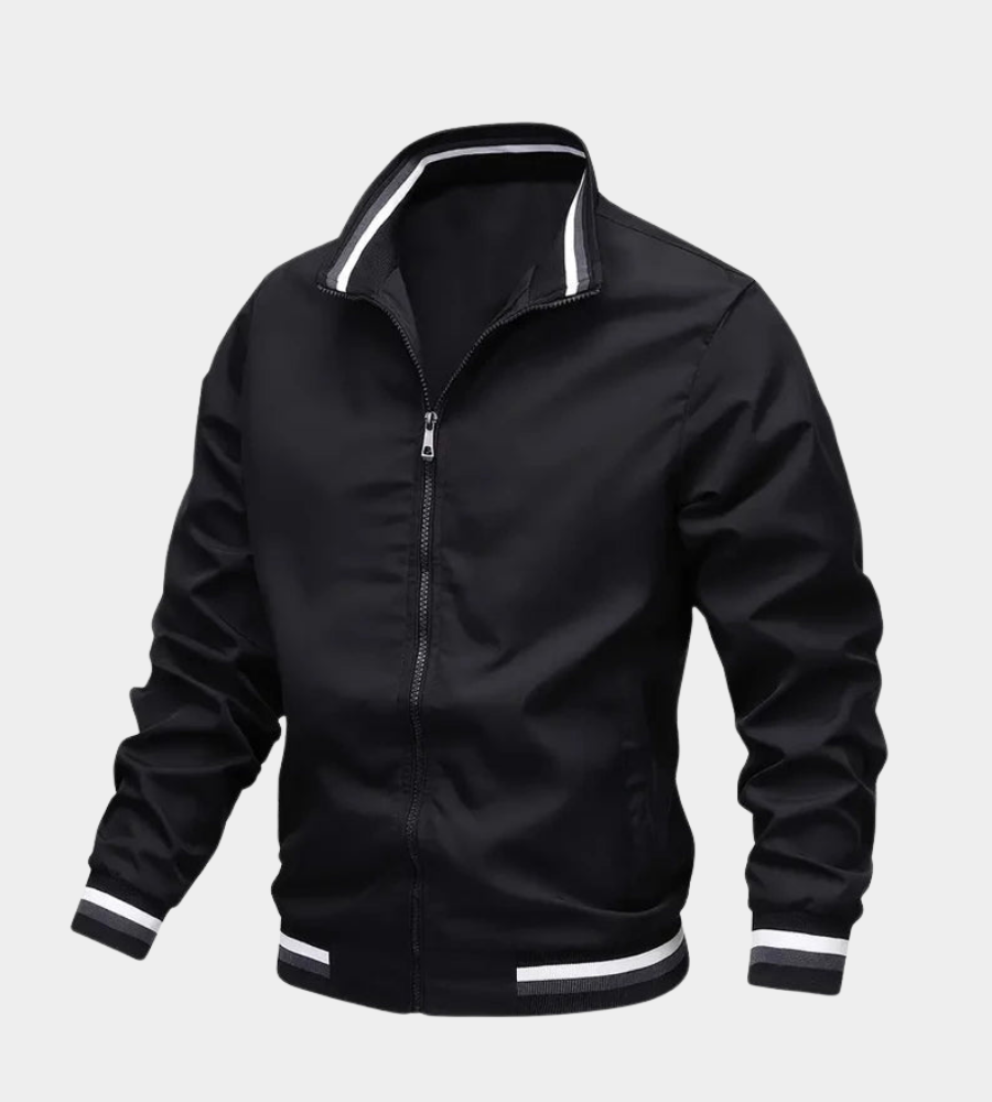 Women's Sleek Puffer Jacket for Autumn Layers in Black