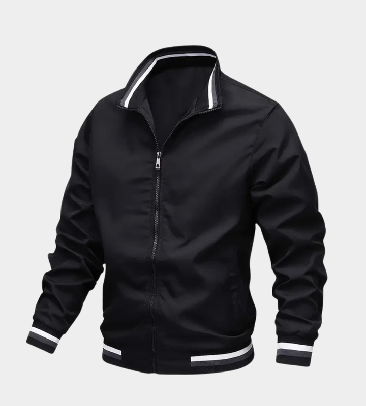 Women's Sleek Puffer Jacket for Autumn Layers in Black