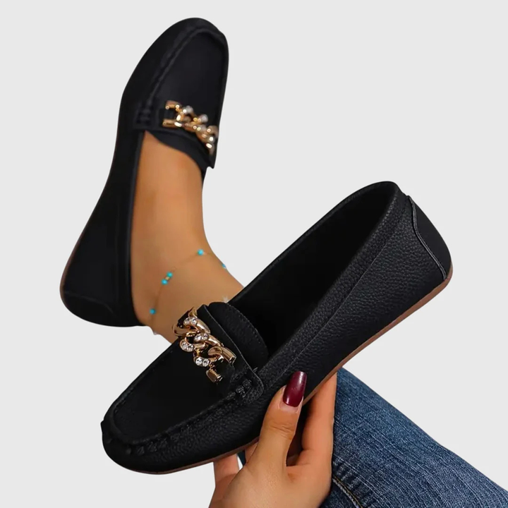 Women's Slip-On Loafer with Chain Detail (4)