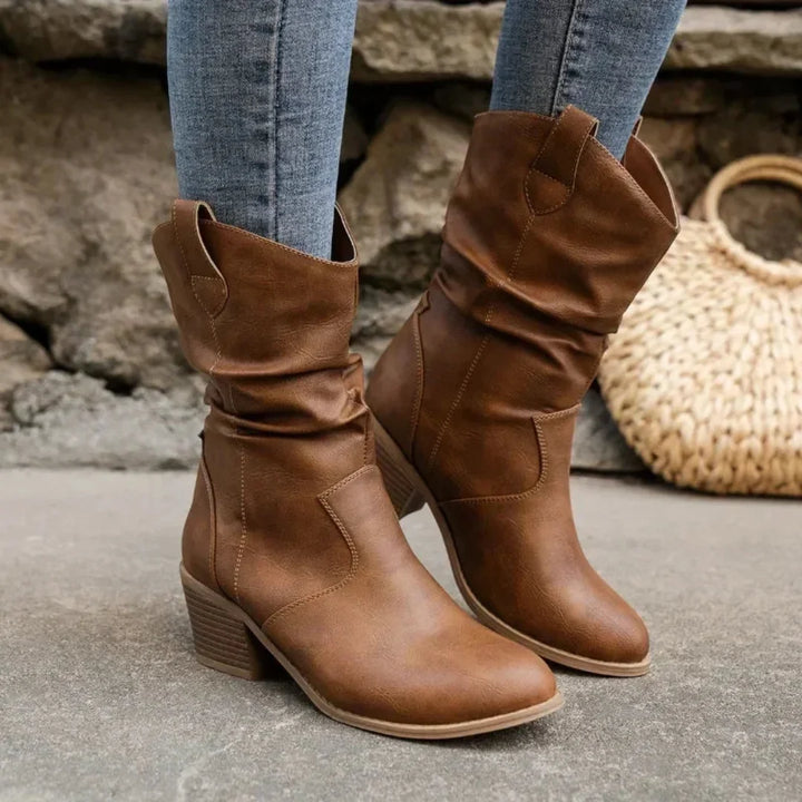 Women's Slouch Knee High Boots Western Inspired