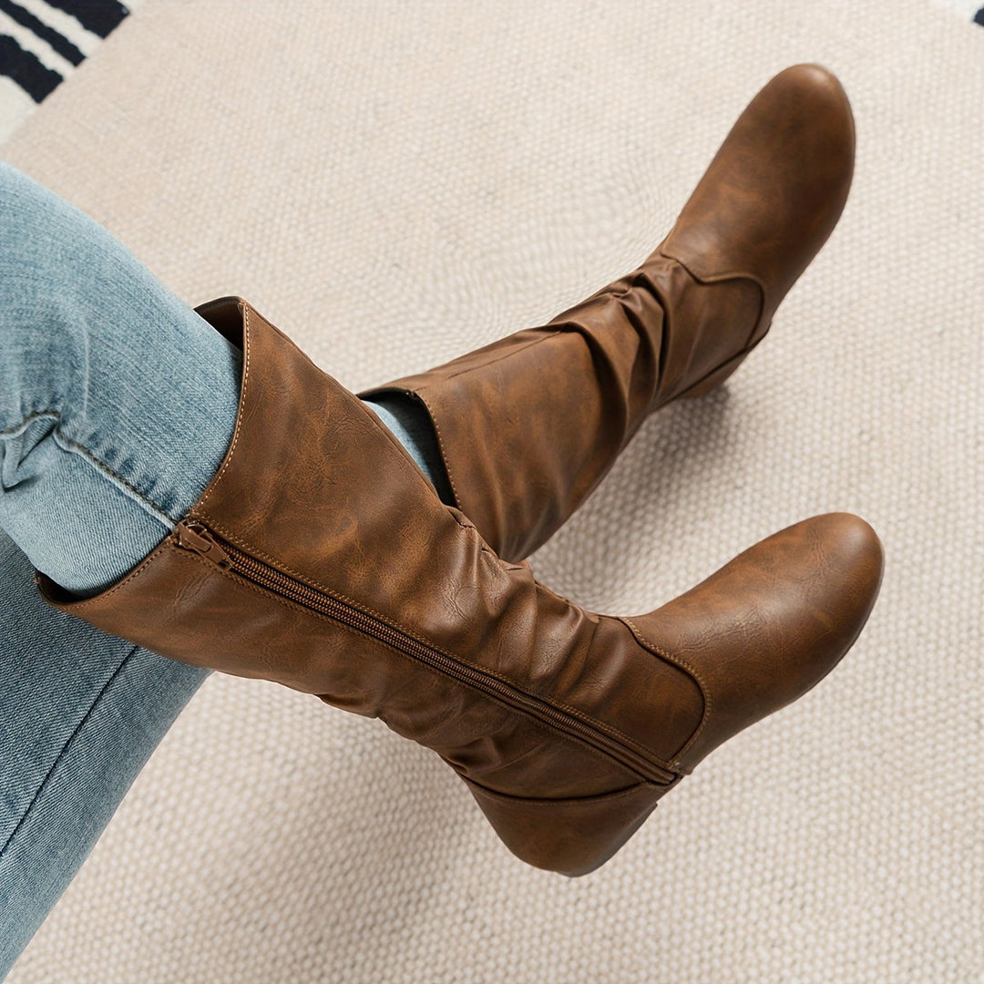 Women's Slouched Knee High Boots (2)