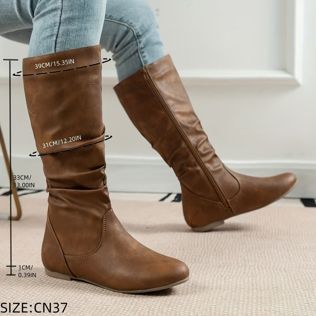 Women's Slouched Knee High Boots (3)