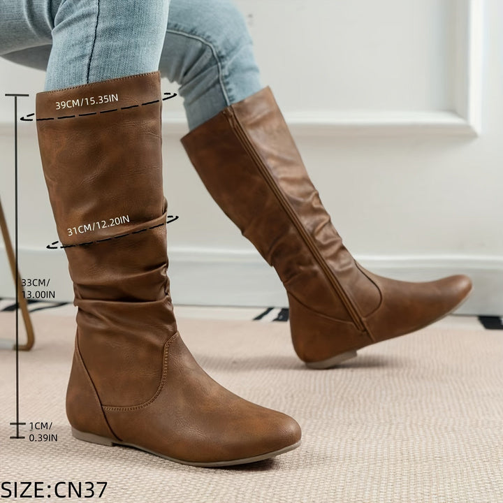 Women's Slouched Knee High Boots (3)