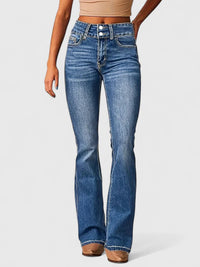 Mia | Women's Smart Stretch Jeans with Wide Legs