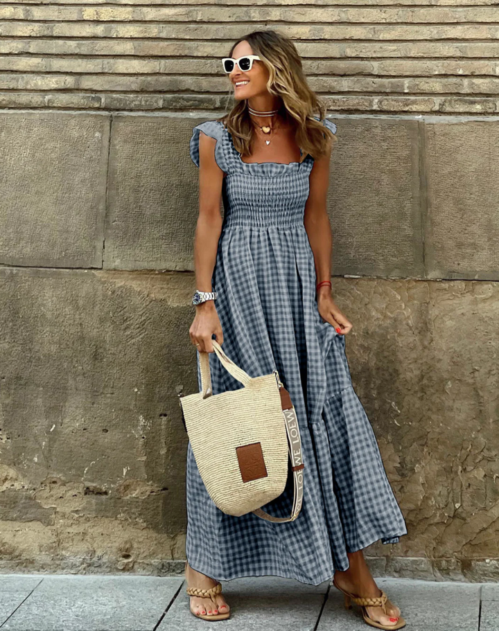 Women’s Smocked Casual Events Maxi in Black