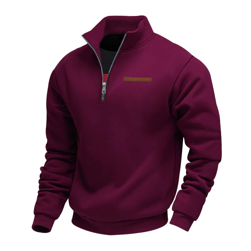 Women's Soft Casual Comfort Oversized Sweatshirt in Burgunder