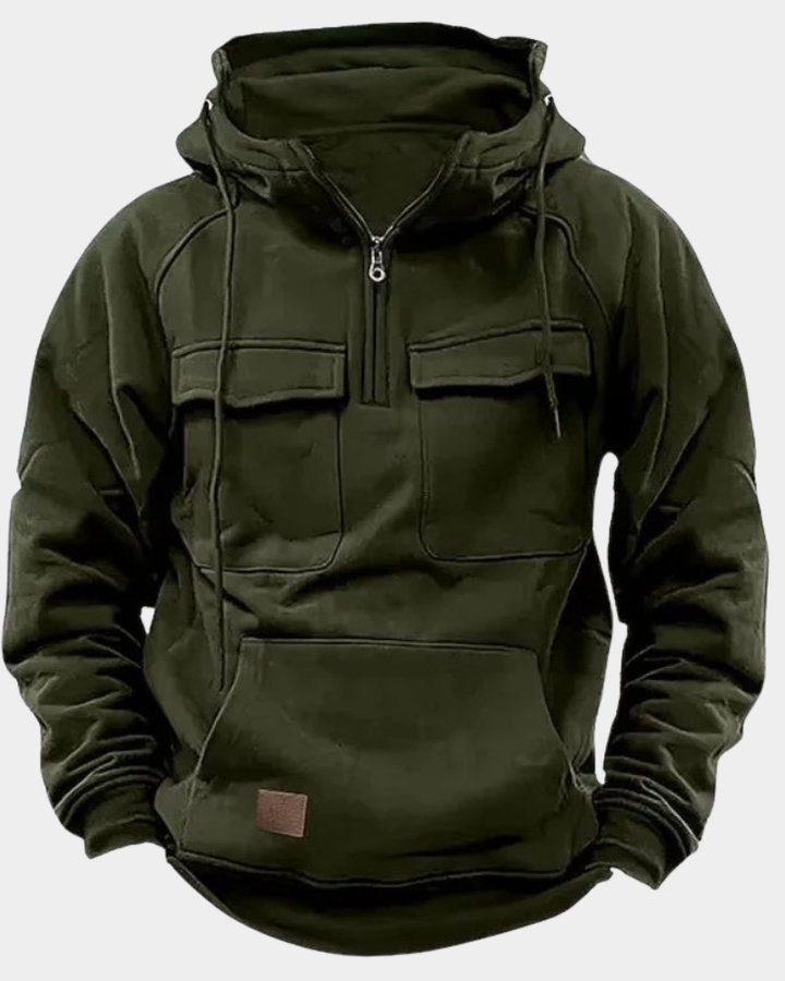 Women's Soft Casual Hoodie for Layering in Armeegrün