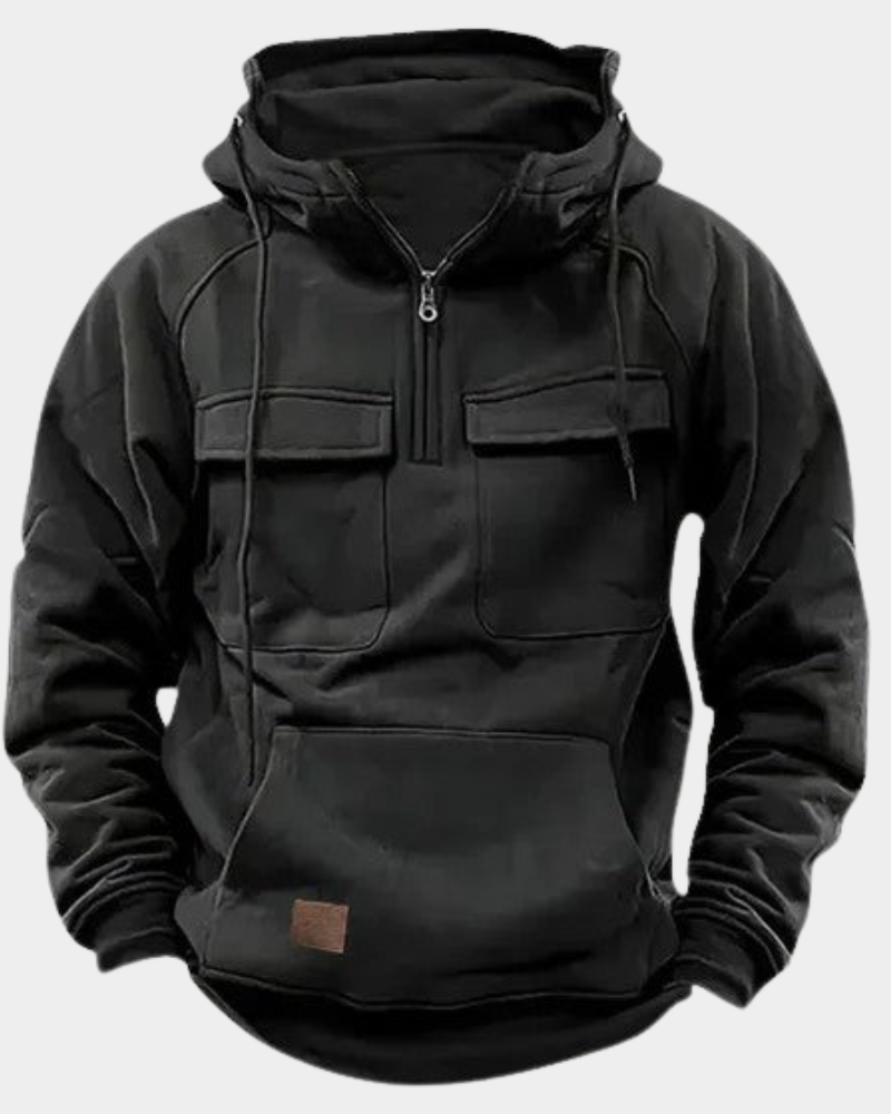 Women's Soft Casual Hoodie for Layering in Black