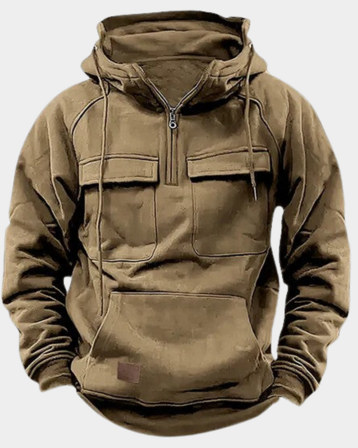 Women's Soft Casual Hoodie for Layering in Khaki