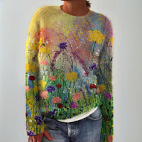 Beatrice | Women's Soft Floral Knit Pullover
