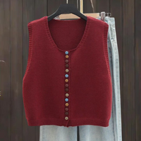 Amber | Women's Soft Knit Cardigan with Colorful Buttons