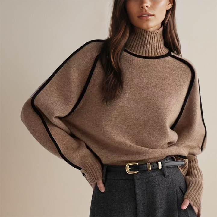 Women's Soft Lightweight Pullover for Everyday Wear in Brown