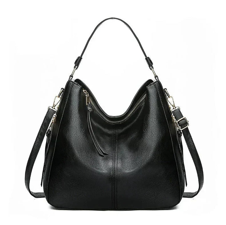 Women's Soft Vegan Leather Everyday Tote Bag in Blue 3