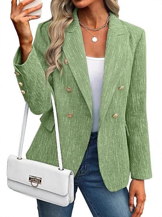 Women's sophisticated blazer for chic occasions in Lawn green