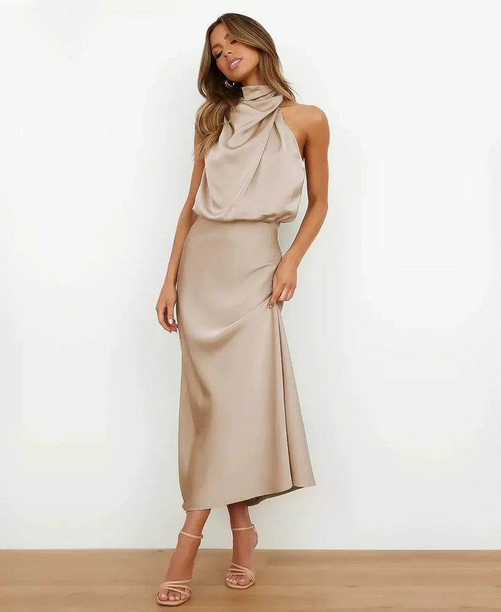 Women's Sophisticated Wedding Guest Midi Dress