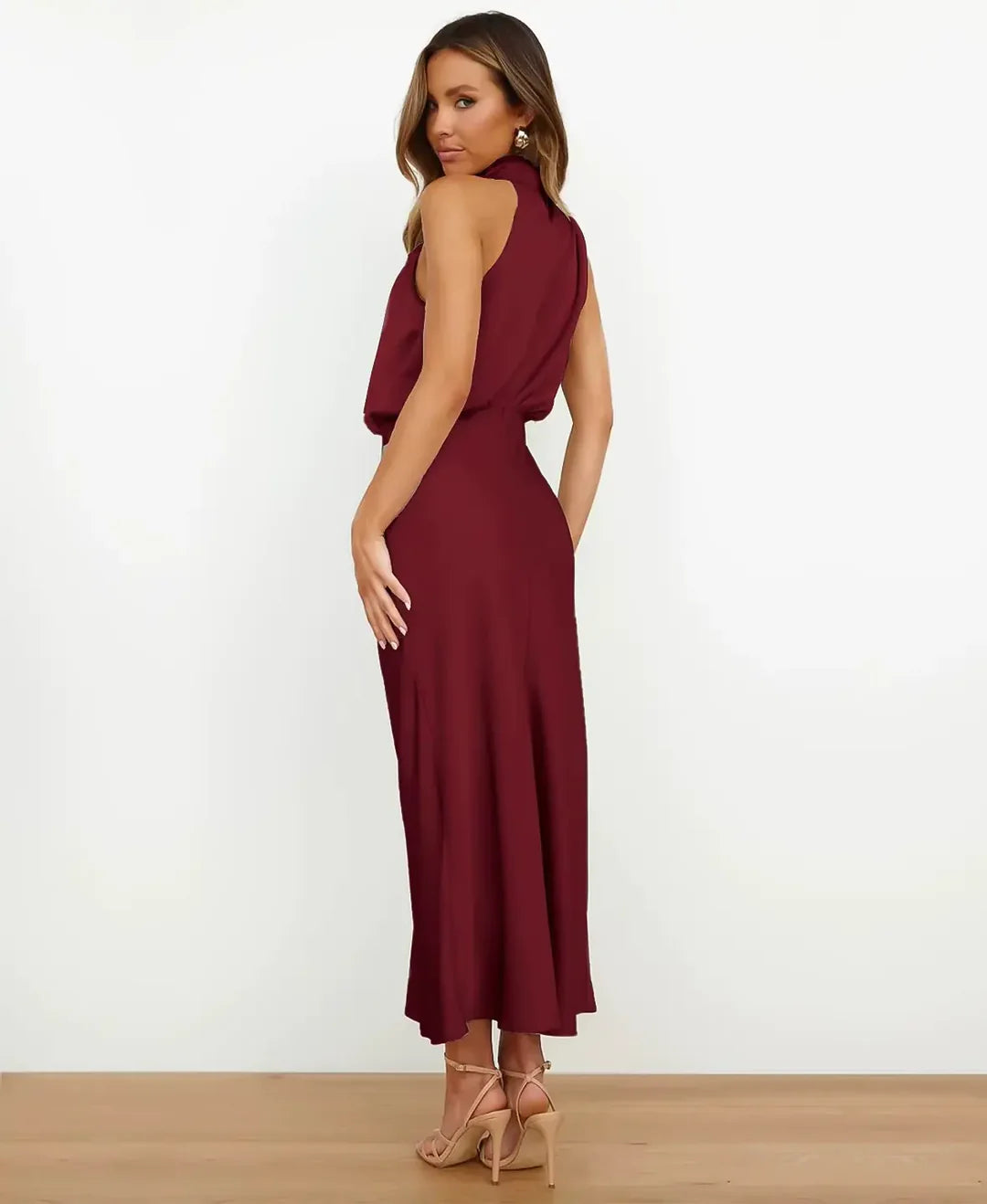 Women's Sophisticated Wedding Guest Midi Dress (4)