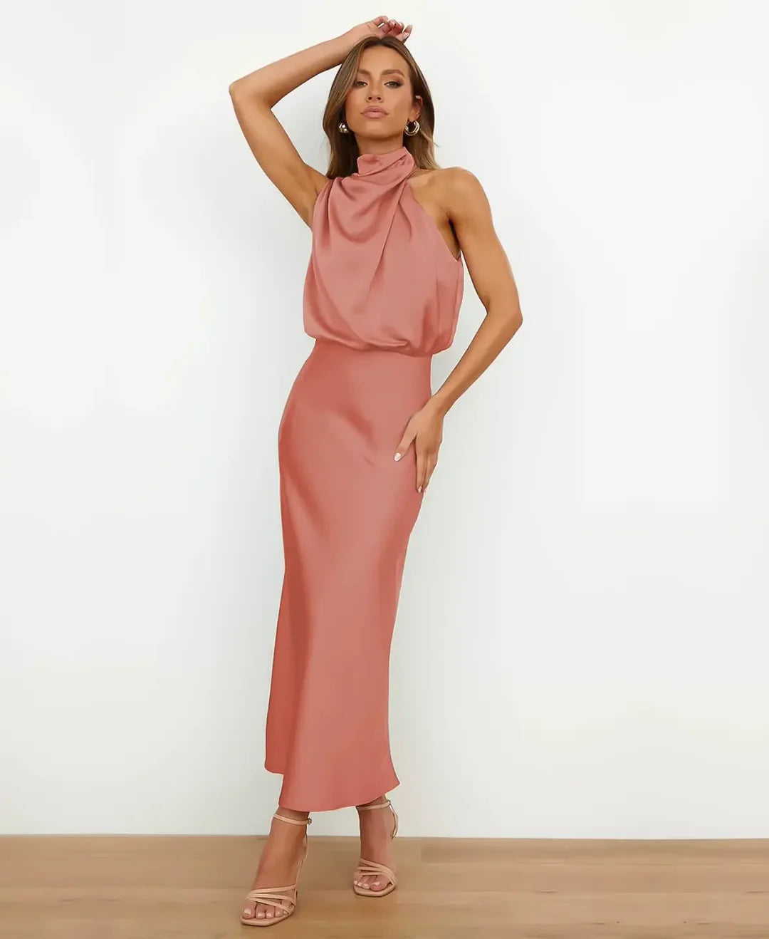Women's Sophisticated Wedding Guest Midi Dress (7)
