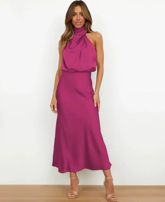 Women's Sophisticated Wedding Guest Midi Dress (9)