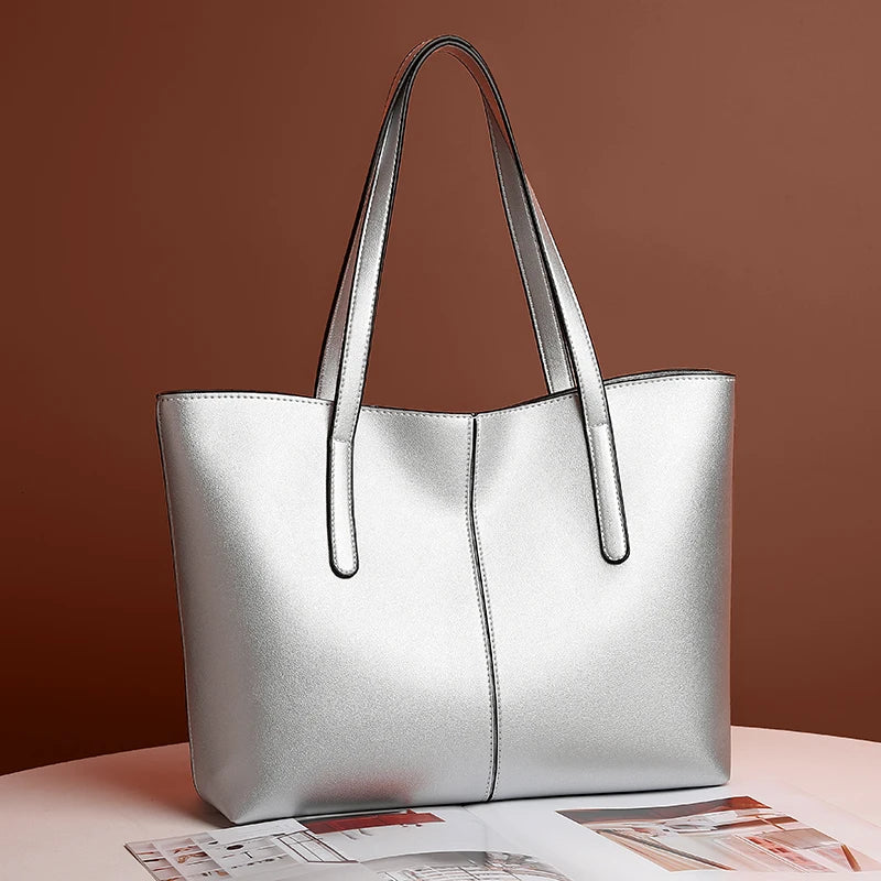Women's Spacious Leather Tote Bag for Work (5)