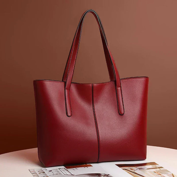 Women's Spacious Leather Tote Bag for Work (6)